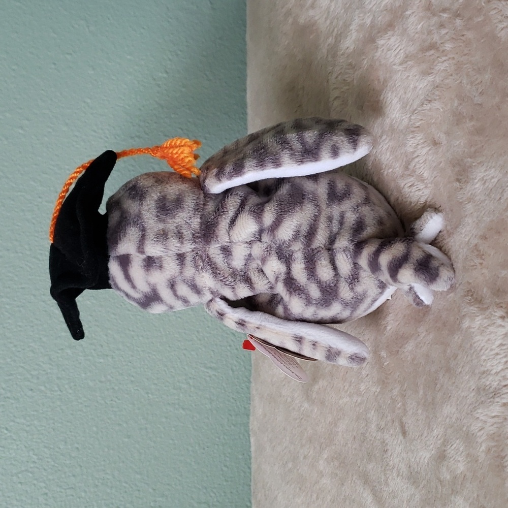 Wiser the Owl 🎓🦉Ty Beanie Baby Graduation Bird🦉 Gift Kids Toy Collectible NWT - Picture 8 of 12